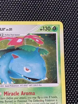 Venusaur 20/132 Double Swirl + Error Holo Bleed Rare | Pokemon Secret Wonders - Image 4