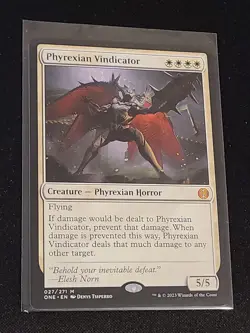 MTG, Phyrexian Vindicator # 27 Phyrexia: All Will Be One Magic Gathering, NM - Image 1