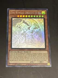 Yugioh The Winged Dragon of Ra LED7-EN000 Ghost Rare 1st Ed NM/M - Image 1