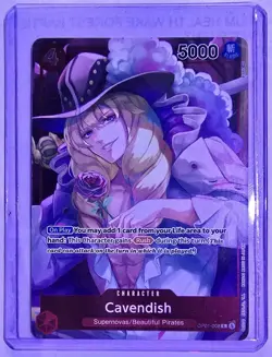 One Piece TCG Cavendish OP01-008 Romance Dawn 2022 Foil - Image 1