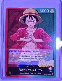 ONE PIECE Romance Dawn OP01-003 Monkey D Luffy Leader - Image 1