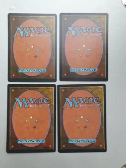Lightning Bolt x4 PLAYSET, MTG Revised /3rd Ed (1994) Common Red Instant NM - Image 2