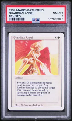 1994 MAGIC: THE GATHERING REVISED GUARDIAN ANGEL PSA 8 - Image 1