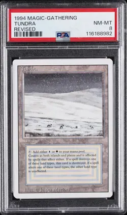 1994 MAGIC: THE GATHERING REVISED TUNDRA PSA 8 - Image 1