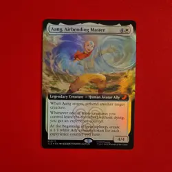Aang Airbending Master | Foil Extended Art | MTG Avatar The Last Airbender | 171 - Image 1
