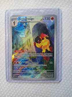 Pokemon TCG Scarlet & Violet Base Armarouge 203/198 NEAR MINT illustration Rare - Image 1
