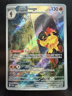 Pokemon Armarouge 203/198 SV01: Scarlet & Violet Base Set Illustration Rare (LP) - Image 1