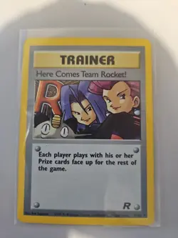 Pokemon TCG Team Rocket Here Comes Team Rocket Holo Card 15/82 LP Condition - Image 1