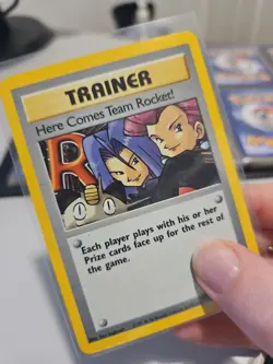 Pokemon TCG Team Rocket Here Comes Team Rocket Holo Card 15/82 LP Condition - Image 2