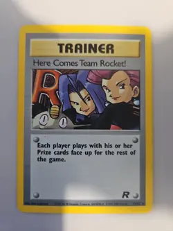 Pokemon TCG Team Rocket Here Comes Team Rocket Holo Card 15/82 LP Condition - Image 4