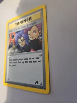 Pokemon TCG Team Rocket Here Comes Team Rocket Holo Card 15/82 LP Condition - Image 5
