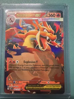 Pokemon Mega Charizard Y ex Card 022/217 Ascended Heroes TCG - Image 1