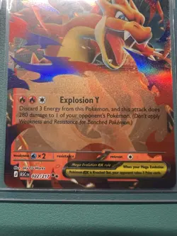 Pokemon Mega Charizard Y ex Card 022/217 Ascended Heroes TCG - Image 4