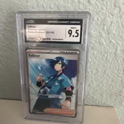 Pokemon TCG Falkner Paldea Evolved Full Art Trainer Ultra Rare Card 251/193 - Image 1