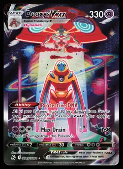 Deoxys VMAX GG45/GG70 Ultra Rare Crown Zenith Pokemon Card - Image 1