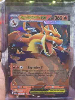 Pokemon Mega Charizard Y EX Holo Lot of 2 ASC EN Mega Evolution TCG Cards - Image 1