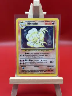 Pokemon TCG Ninetales Unlimited Holo Rare Base Set 12/102 WOTC (HP) - Image 1