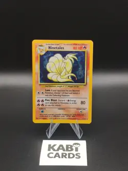 Ninetales 12/102 Holo Rare Base Set Unlimited WOTC - MP - Pokemon TCG - Image 1