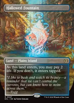 Hallowed Fountain - Borderless - Lorwyn Eclipsed - ECL MTG - Image 1