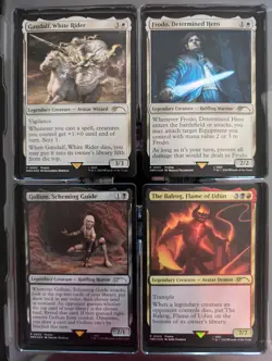 4 x Set MTG Magic Lord of the Rings Tales of Middle-Earth Foil Promo Holiday - Image 2