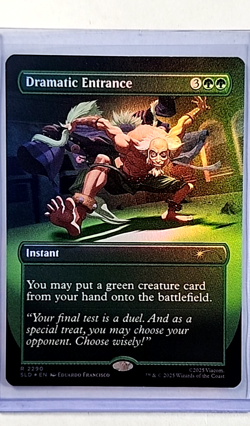 2025 MTG Magic The Gathering SLD Secret Lair Drop Foil #2290 Dramatic Entrance - Image 1