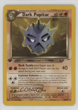 Dark Pupitar 1st Ed. Pokemon Neo Destiny #38 2002 - Image 1