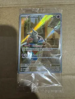Mimikyu SVP075 - Paldean Fates Promo Sealed Pokemon Card Mintyyyy - Image 1
