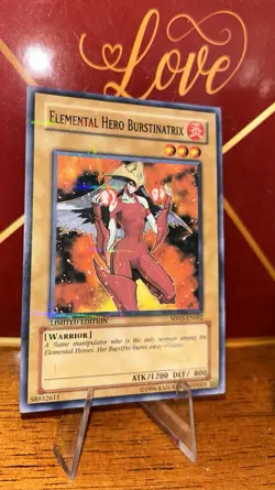 Yu-Gi-Oh! Elemental HERO Burstinatrix - MF03-EN002 Parallel Rare Limited Edition - Image 1