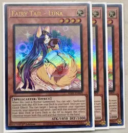Yugioh! 3x Fairy Tail - Luna RA01-EN009 Ultra Rare 1st Ed NM - Image 1