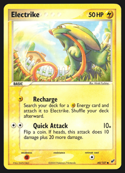 Electrike 60/107 EX Deoxys Pokemon Card LP - Image 1