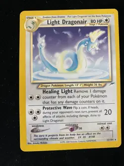 Light Dragonair Pokemon TCG Neo Destiny 22/105 Rare LP - Image 1
