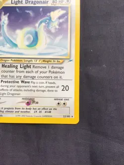 Pokemon Cards: Neo Destiny Rare: Light Dragonair 22/105 - Image 4