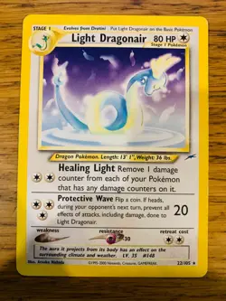 Light Dragonair (22/105) Rare Neo Destiny Set Pokemon Card! FREE P&P! - Image 1