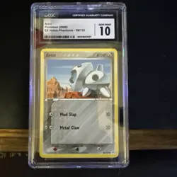 Pokemon TCG Reverse Holo Aron Holon Phantoms 58 CGC Gem Mint 10 - Image 1