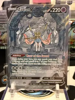 Pokemon Zacian v GG48/GG70 SWSH Crown Zenith Ultra Rare NM Condition BZ - Image 1