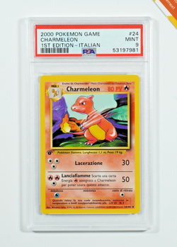 Pokemon PSA 9 Charmeleon #24 1st Edition Base Set 2000 Italiano - Image 1
