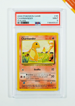 Pokemon PSA 9 Charmander #46 Base Set 2000 Italiano - Image 1