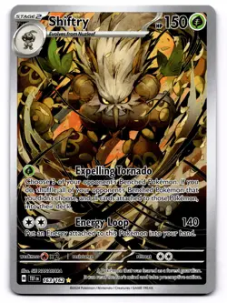 Shiftry 163/162 Illustration Rare Pokemon TCG SV05: Temporal Forces NM - Image 1