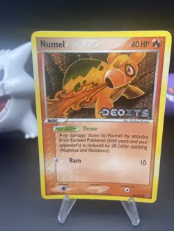 Pokemon TCG Numel EX Deoxys 68/107 Reverse Holo Common Card - Image 1