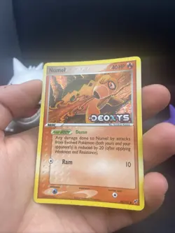 Pokemon TCG Numel EX Deoxys 68/107 Reverse Holo Common Card - Image 3