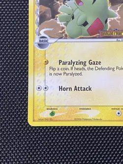 2006 Pokemon TCG Dragon Frontiers Larvitar δ 52/101 Reverse Holo Foil Stamped LP - Image 5