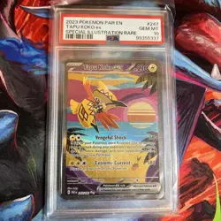 2023 Pokemon Paradox Rift Tapu Koko ex Special Illustration Rare #247/182 PSA 10 - Image 1