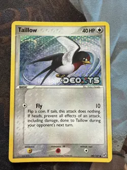 Pokemon Taillow 80/107 EX Deoxys Stamped Reverse Holo Common LP - Image 1