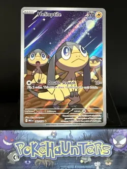 Pokemon Card Helioptile 143/132 Mega evolution Illustration Rare Near Mint - Image 1