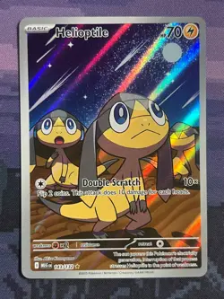 Helioptile 143/132 Pokemon Mega Evolution Illustration Rare Card Near Mint (NM)2 - Image 1