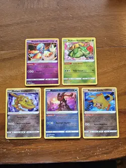 Lot of 5 Radiant Pokemon Cards (Gardevoir, Venusaur, Steelix, Greninja, Jirachi) - Image 1
