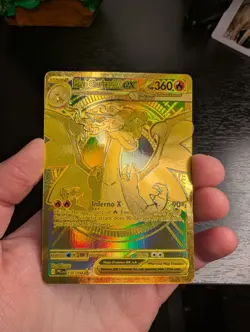 Pokemon Mega Charizard X EX Full Art Foil Card 130/094 Stage 2 Fire Type - Image 2