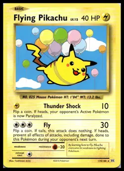 Flying Pikachu 110/108 XY - Evolutions Pokemon Card | NM - Image 1