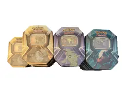 17 Pokemon Cards - Darkai, Tyranitar, Slaking Triple Whammy Tin Factory Sealed - Image 5