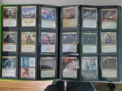 MTG Collection, 360 Cards. Mythics, Rares, Foils, Showcase Cards. Green Binder - Image 3